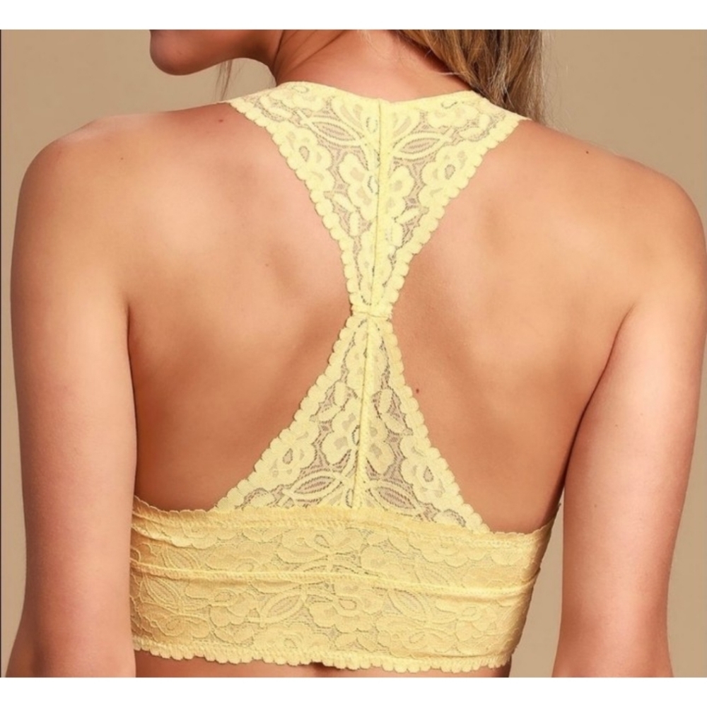 Free People Galloon Lace Racerback Bralette - Picture 2 of 6